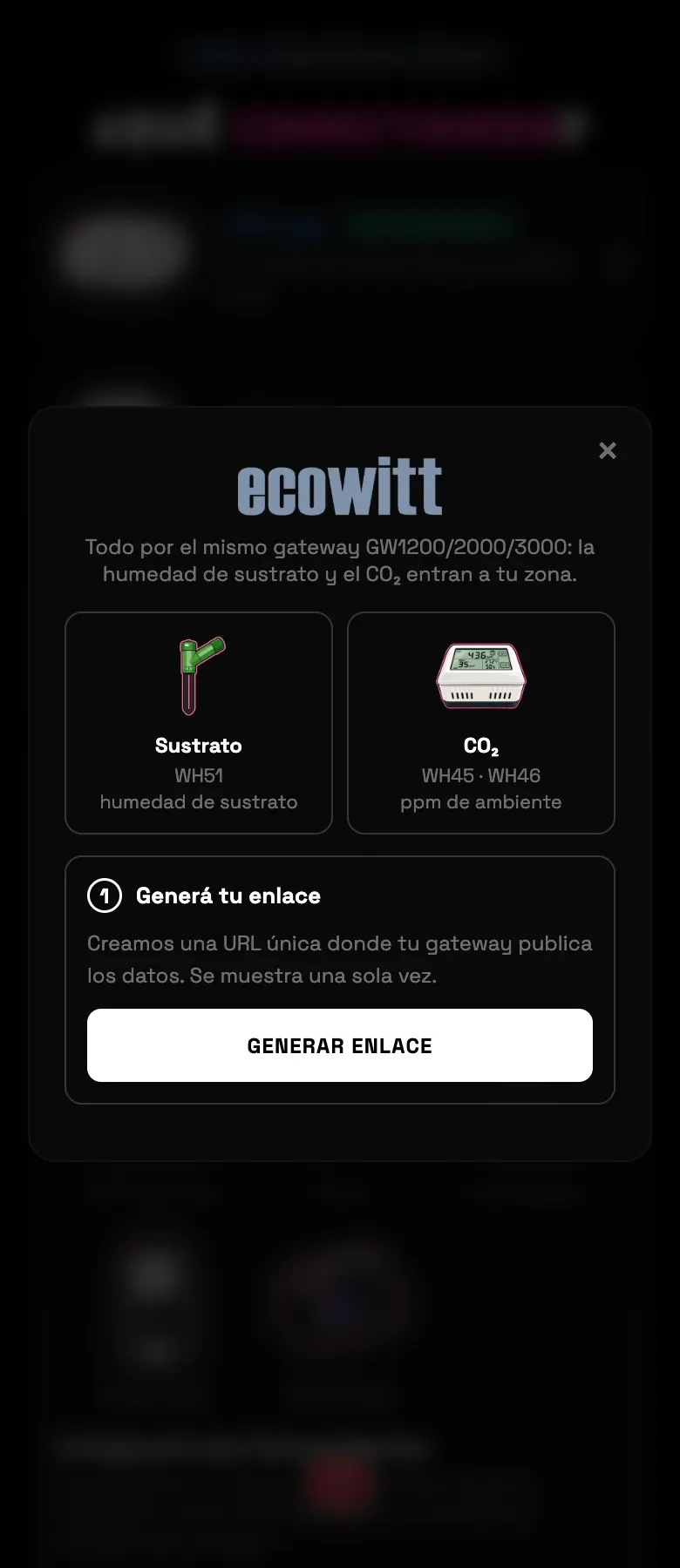 FIG 10 · Setting up Ecowitt starts by generating the address you load into the gateway.