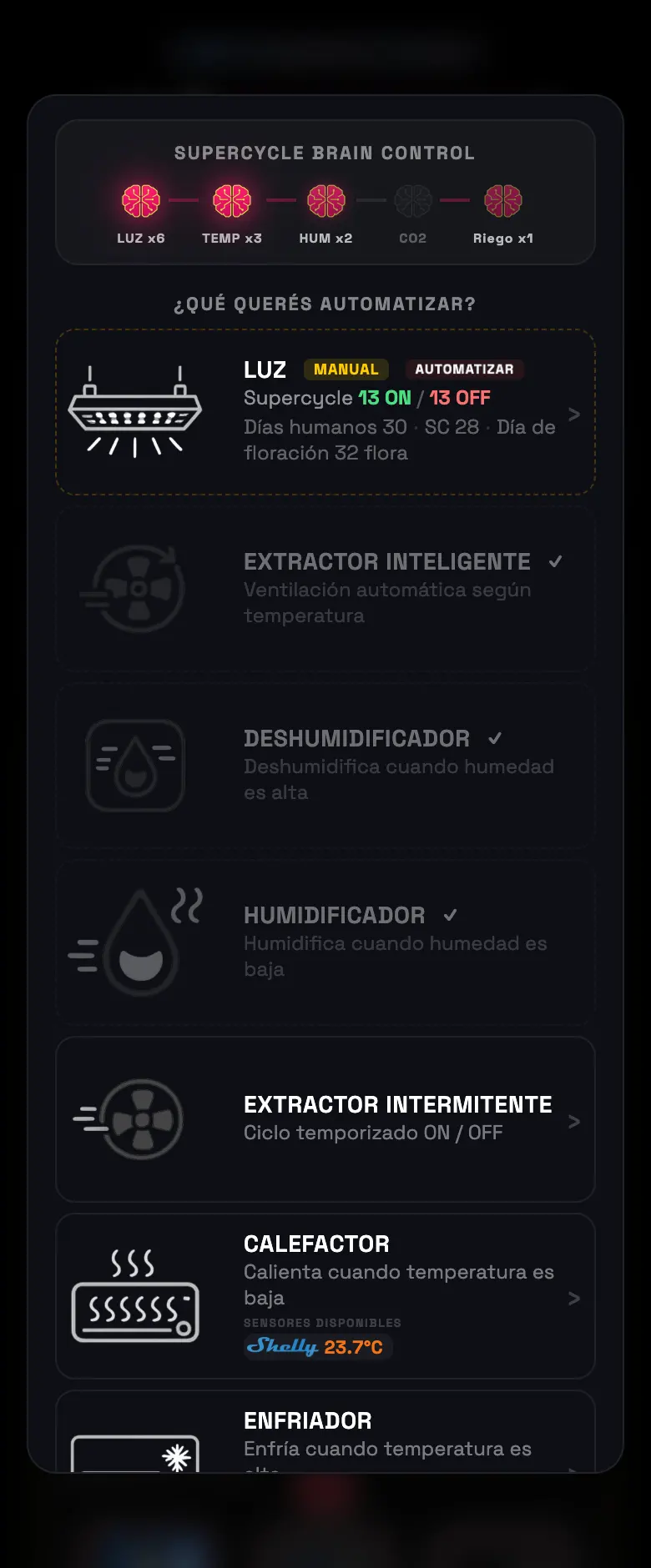 FIG 02 · The role menu. It's the same screen for every brand.