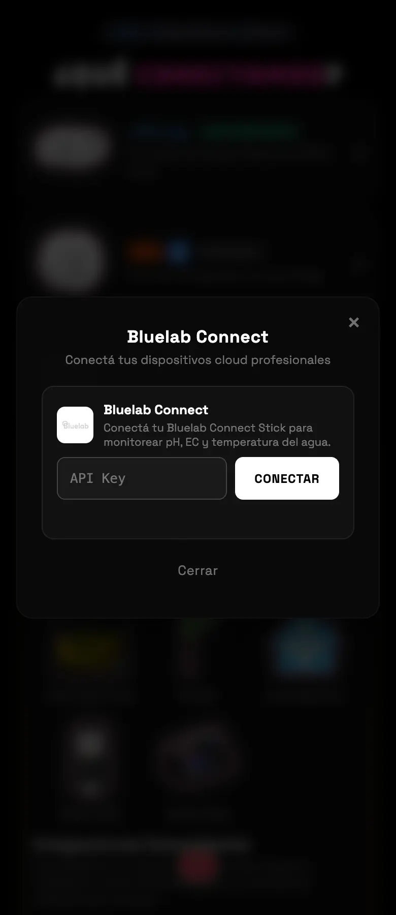 FIG 07 · El alta de Bluelab es sólo la clave.