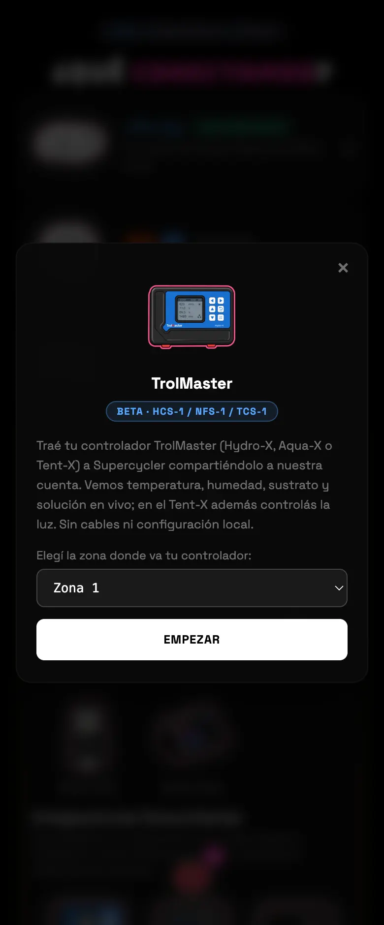 FIG 14 · El alta pasa por compartir el controlador desde la app del fabricante.