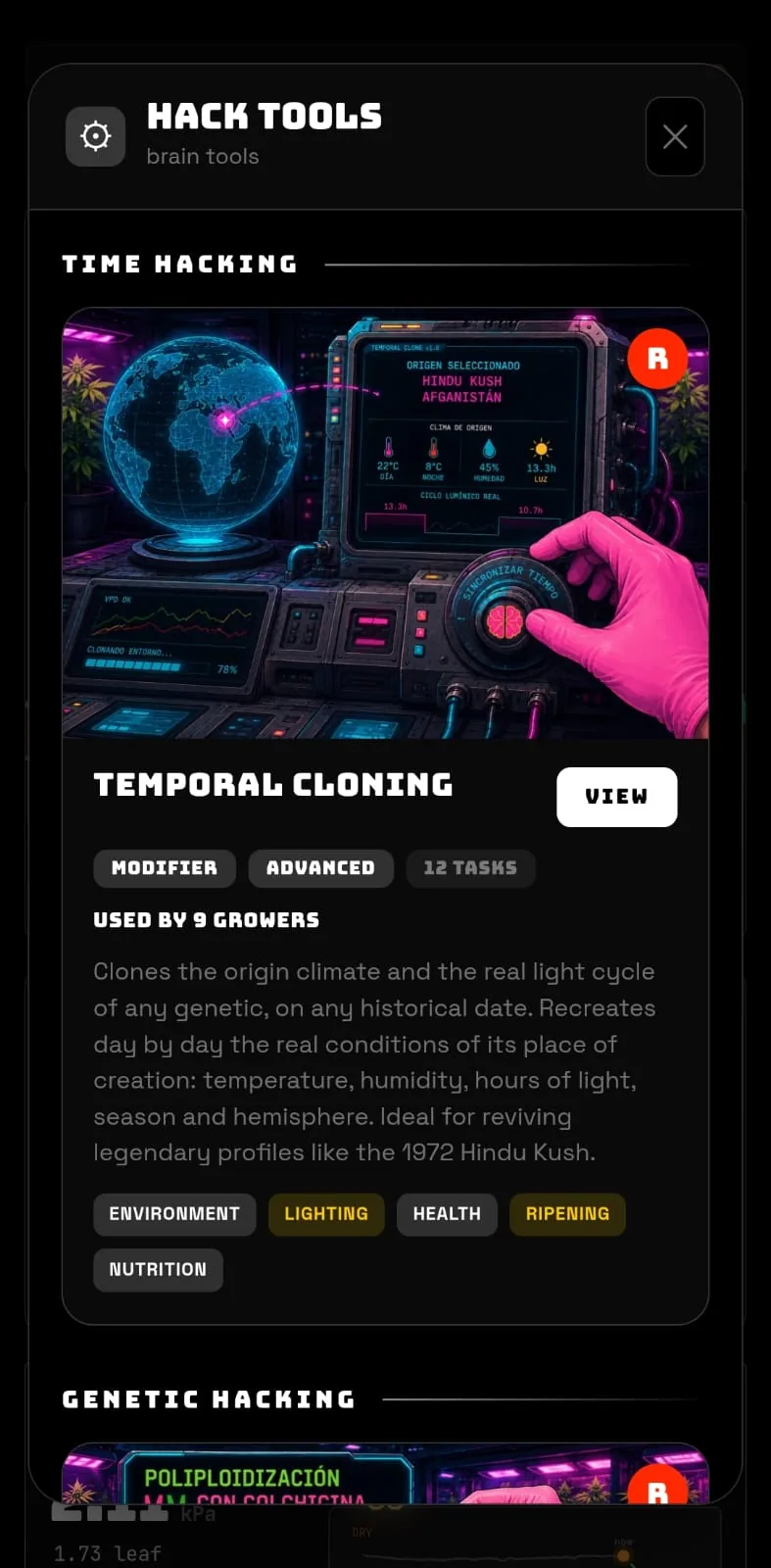 Temporary cloning